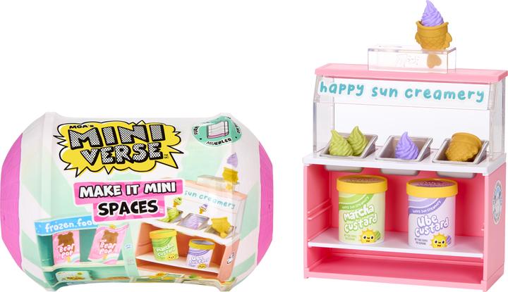 Actual product image MGA Entertainment Miniverse Spaces Furniture Pack in PDQ