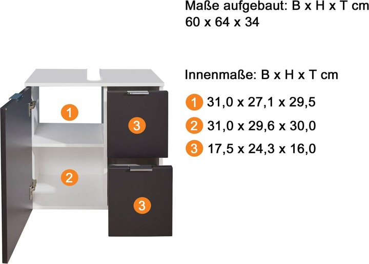 Actual product image Trendteam Concept One (60 x 34 x 64 cm)