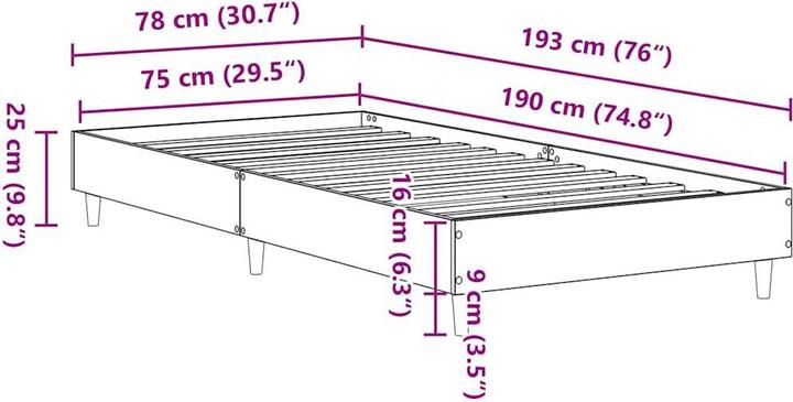 Produktbild vidaXL Massimiliano (75 x 190 cm)
