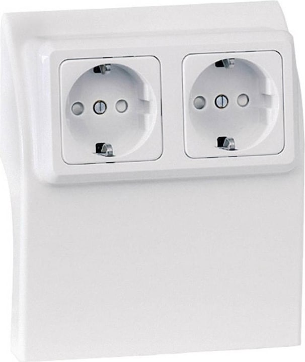 Immagine prodotto Kündahl-Weitzel 75584 Sistema di battiscopa elettrico Contenitore per prese di corrente Bianco 1 pz.