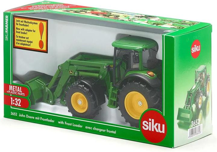 Actual product image Siku John Deere with front loader