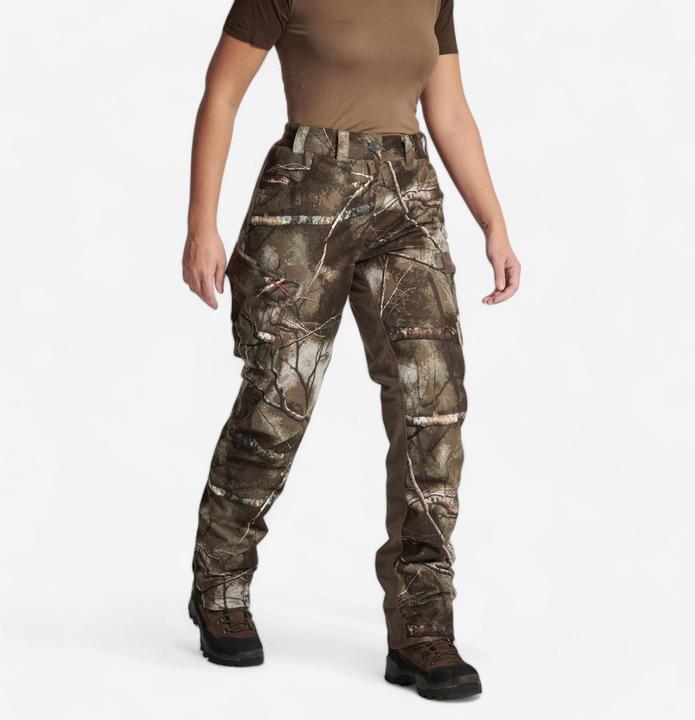 Produktbild Solognac Jagd-Regenhose Treemetic 500 Damen warm wasserdicht geräuscharm Camouflage (S)