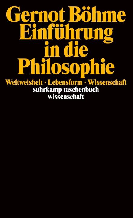Produktbild Einführung in die Philosophie (Deutsch, Gernot Böhme, 1994)