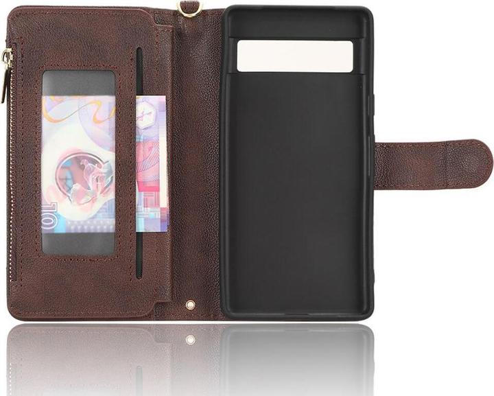 Actual product image Cover-Discount Google Pixel 7a - Wallet Case brown (Google Pixel 7a)