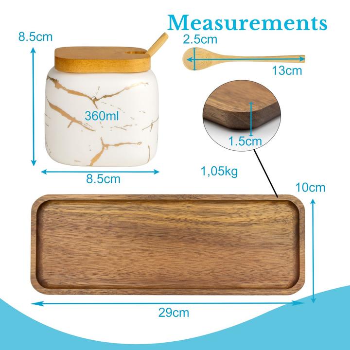 Actual product image Intirilife Sugar bowl storage jar set (0.36 l)