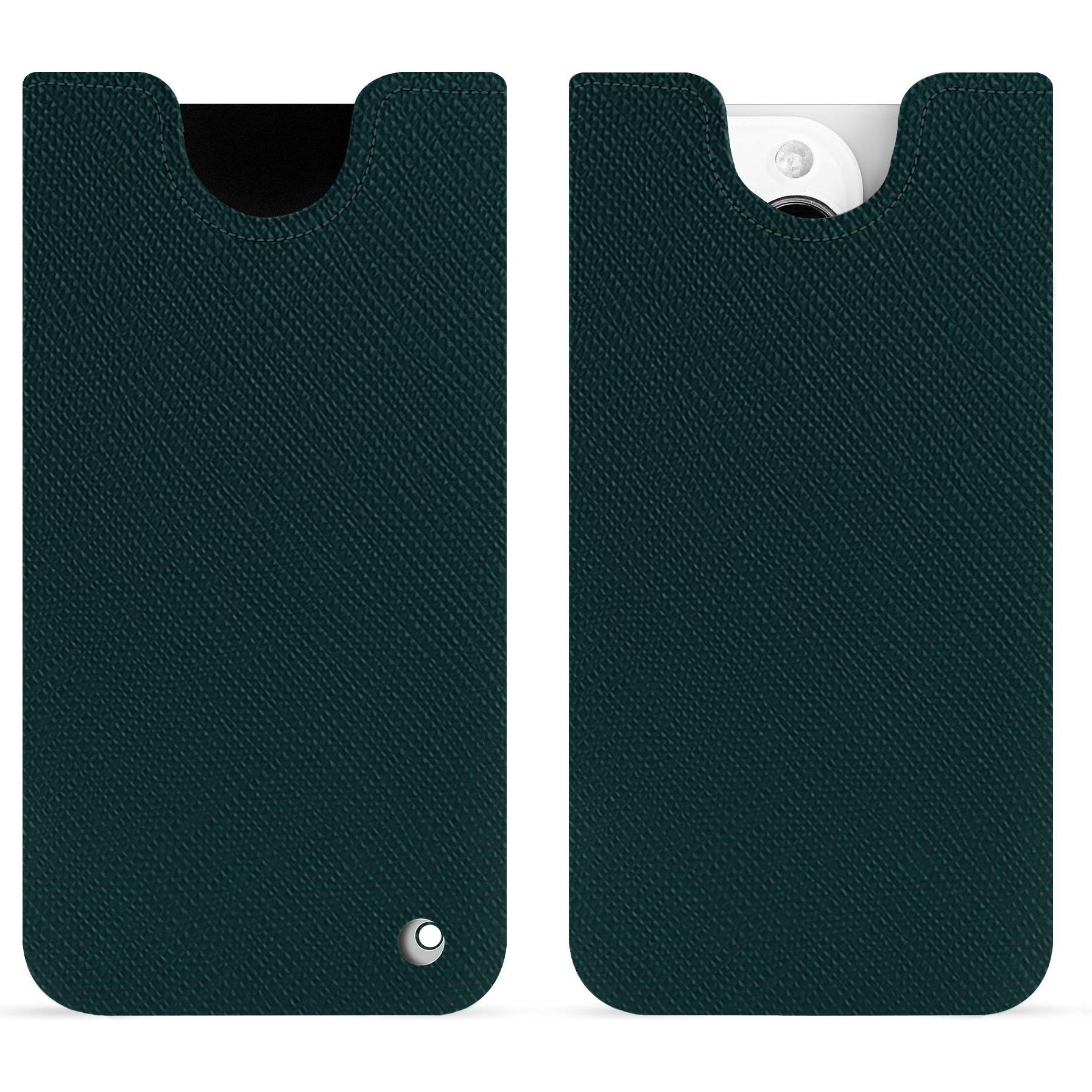 Noreve Lederschutzhülle (Apple iPhone 15 Pro), Smartphone Hülle, Grün