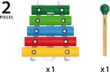 Productafbeelding Brio Houten Muziekinstrument Xylofoon (Duits, Frans, Italiaans, Engels)
