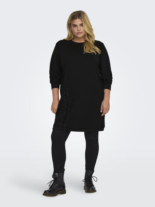 Produktbild Only Curvy einfarbiges Kleid mit langen Ärmeln (L)