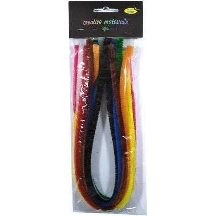 Folia Farbige Chenillenadeln 9mmx50cm 10 Stk, Aghi + Ferri, Multicolore