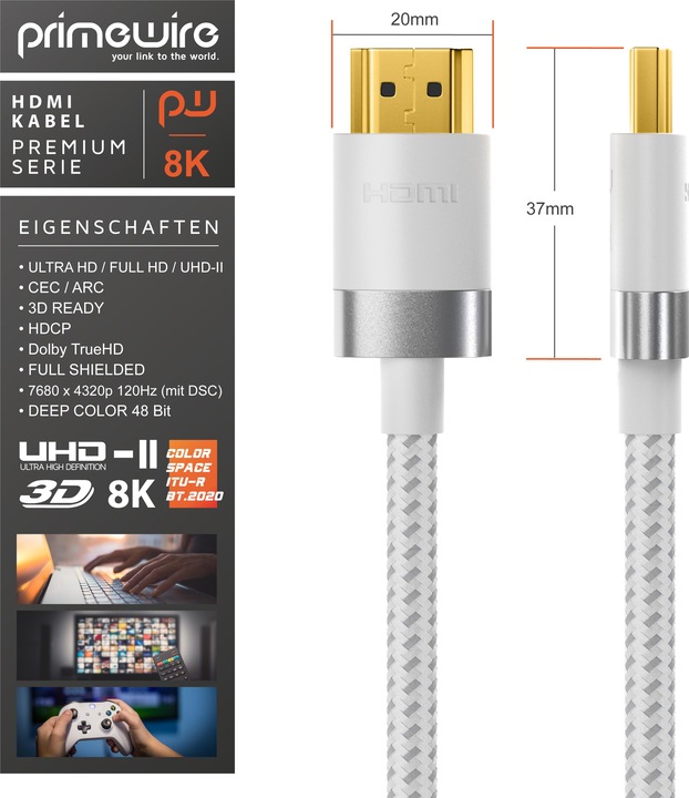 Produktbild Primewire HDMI (Typ A) — HDMI (Typ A) (5 m, HDMI)