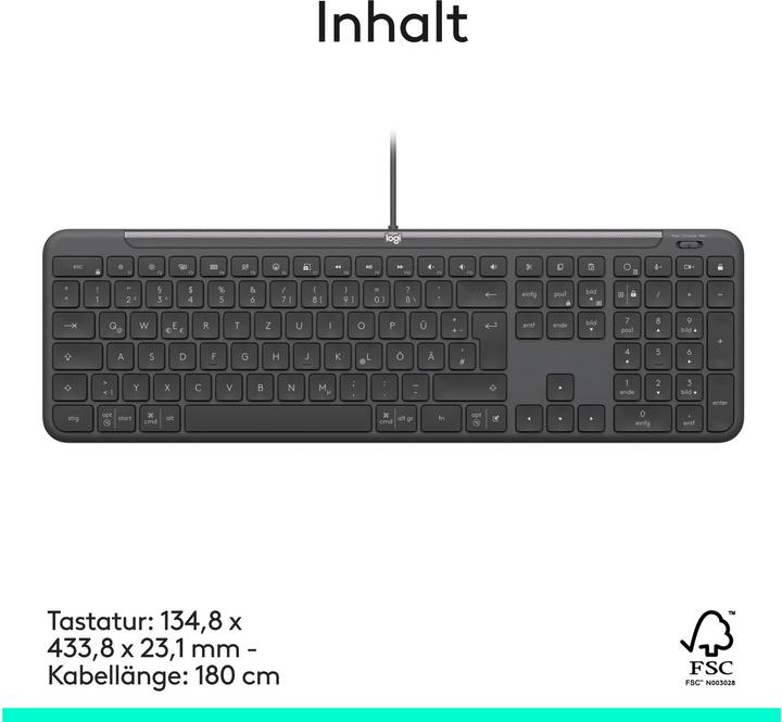 Produktbild Logitech K620 for Business (CH, Kabelgebunden)