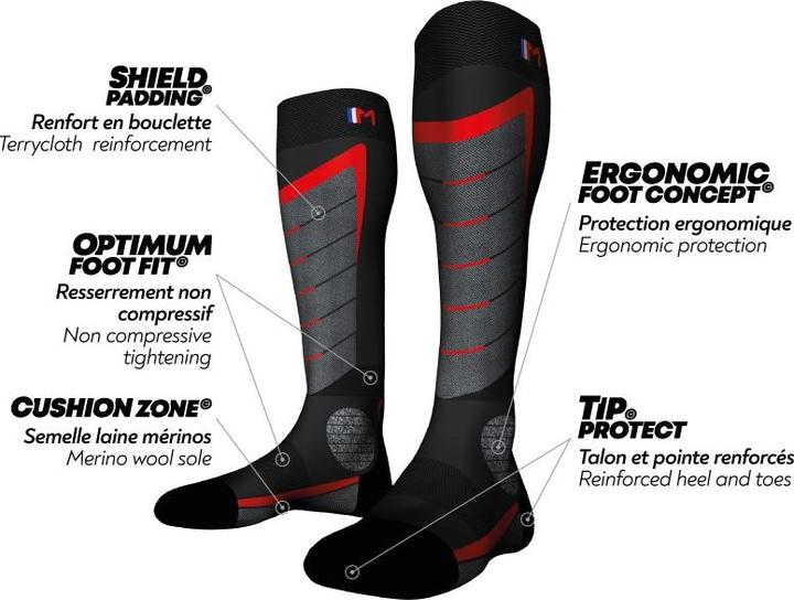 Produktbild Monnet Access ski alpin black socks (45 - 46)