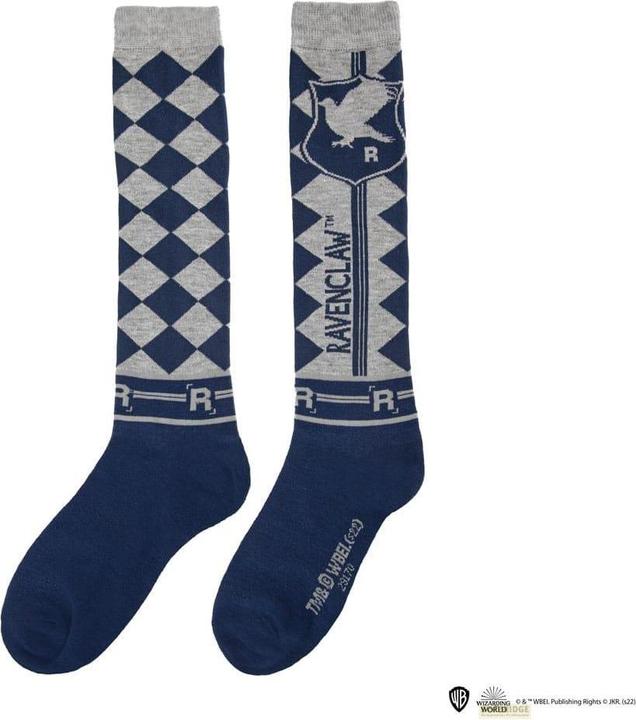 Immagine prodotto Cinereplicas Set di 3 calzini Ravenclaw al ginocchio - Harry Potter CR1643 (confezione da 3, 35 - 40)
