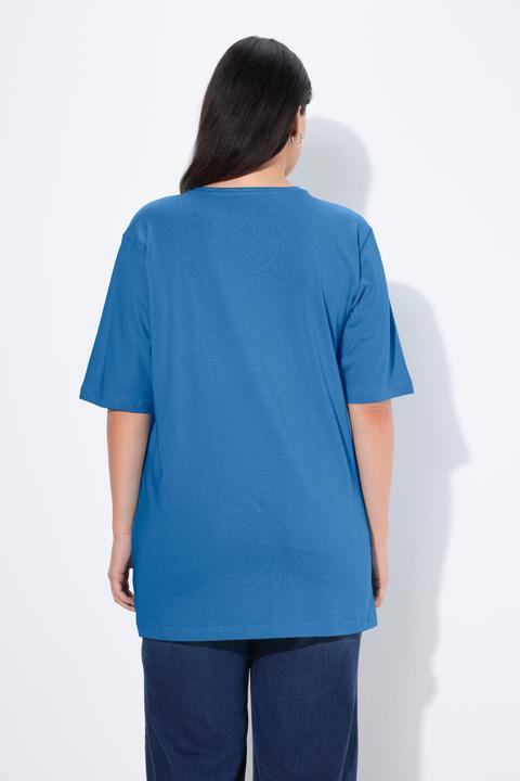 Actual product image Ulla Popken Basic V-Neck Relaxed Fit Short Sleeve Tee (60)