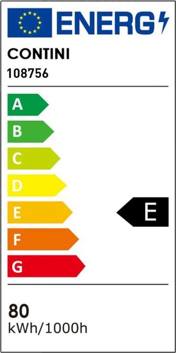 Etichetta energetica Contini Lampada da terra per ufficio (4600 lm)