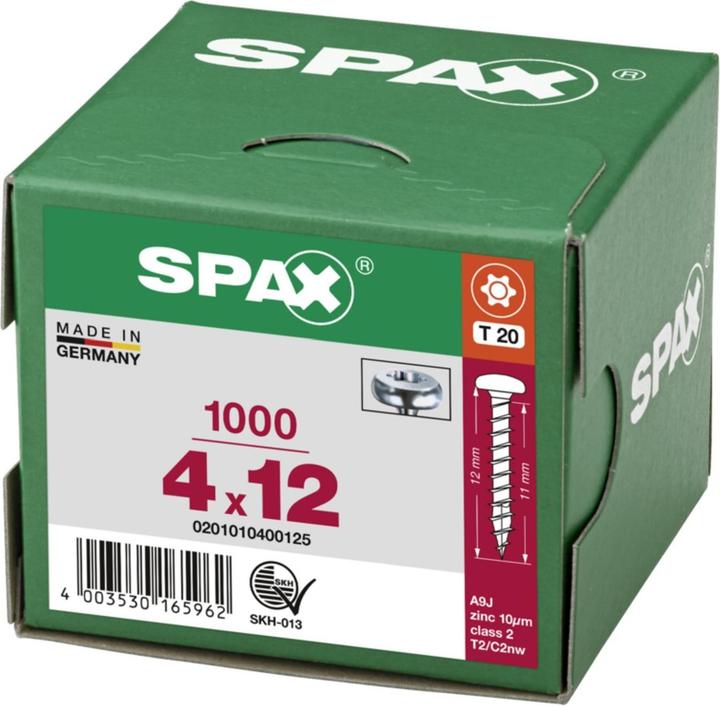 Produktbild Spax Halbrundkopf T-Star Plus T20 Vollgewinde Wirox (1000 Schrauben pro Stück)