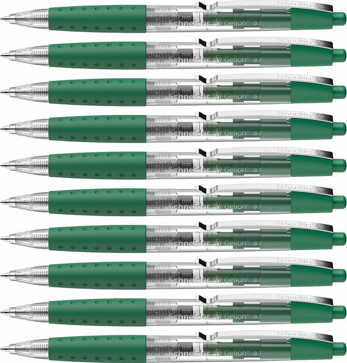 Actual product image Schneider 10 Gelion+ gel pens green/black (Black, Green, 10x)