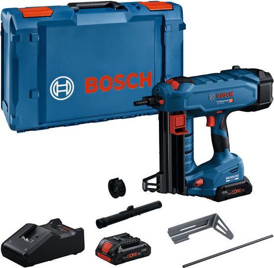 1 x ejector pin, 1 x fastening hook, 1 x magnet, 1 x standard mouthpiece, 1 x E-mouthpiece, 1 x XL-BOXX insert, 1 x XL-BOXX, 2 x ProCORE18V 4.0Ah rechargeable battery, Quick charger GAL 18V-40 Professional
