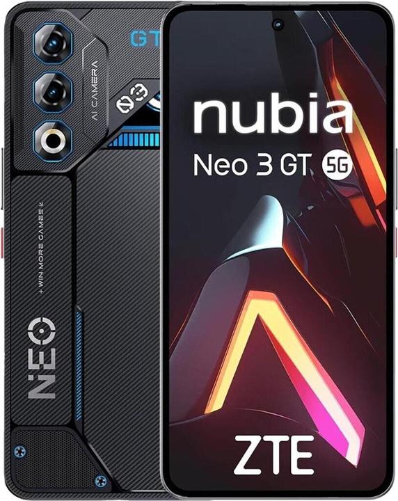 Produktbild Nubia Neo 3 GT 8GB/256GB Schwarz (256 GB, Interstellar Gray, 6.80", Dual SIM, 5G)