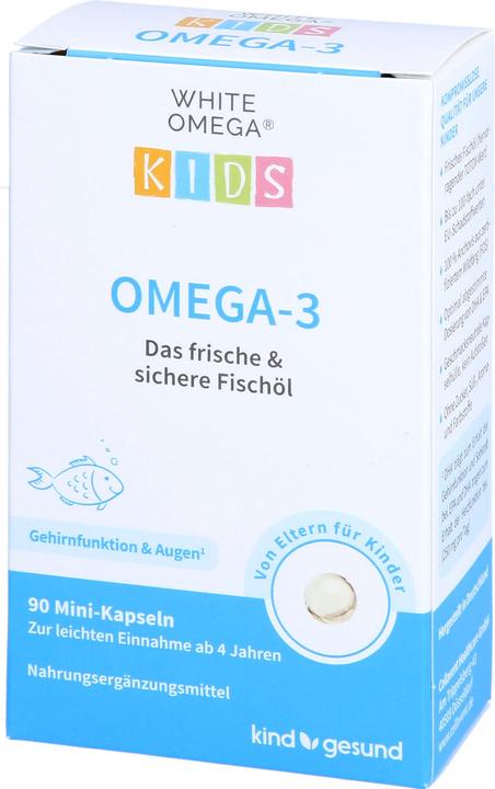 Nutritional values and ingredients White Omega Kids Fish Oil Capsules Caps (90 pcs., Capsules)