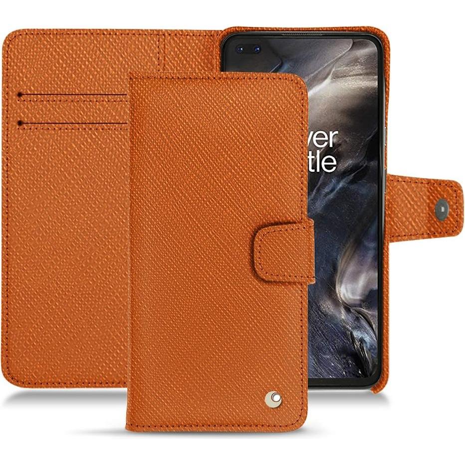 Noreve Lederschutzhülle (OnePlus Nord), Smartphone Hülle, Orange