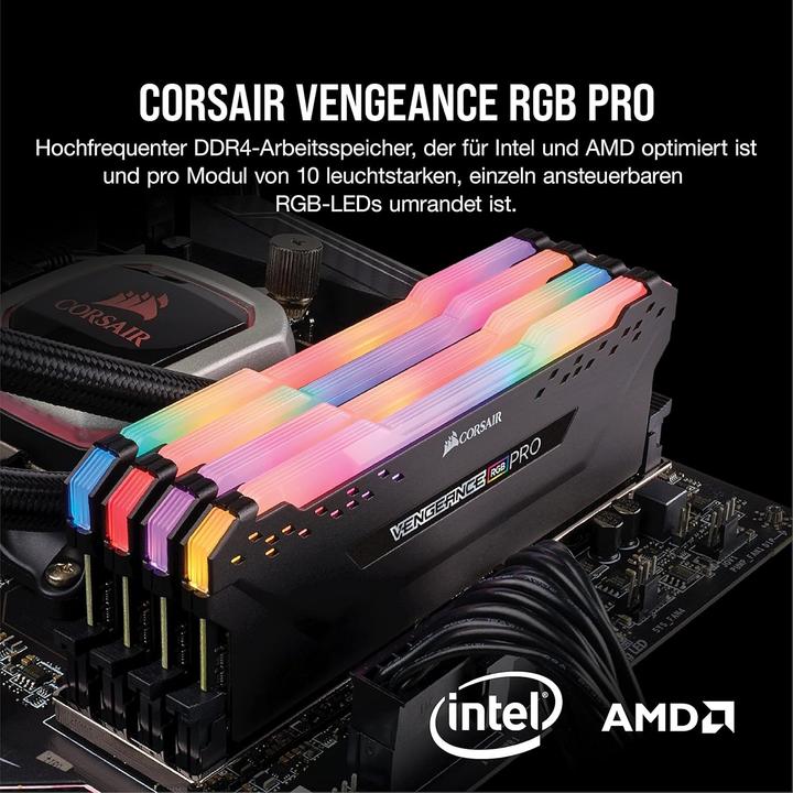 Actual product image Corsair Vengeance RGB Pro (2 x 16GB, 3200 MHz, DDR4-RAM, DIMM)
