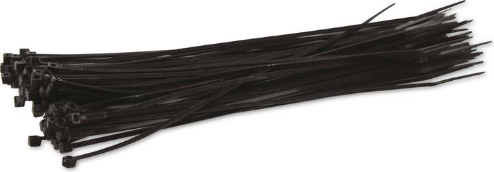 Actual product image KSS Range of cable ties polyamide 6.6, black, 203x2.5, UV-resistant, 100 pcs. (Plastic cable ties, 203 mm, 100 pcs.)