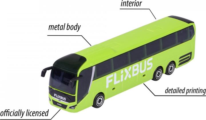 Actual product image Majorette MAN Lion's Coach L Flixbus, green