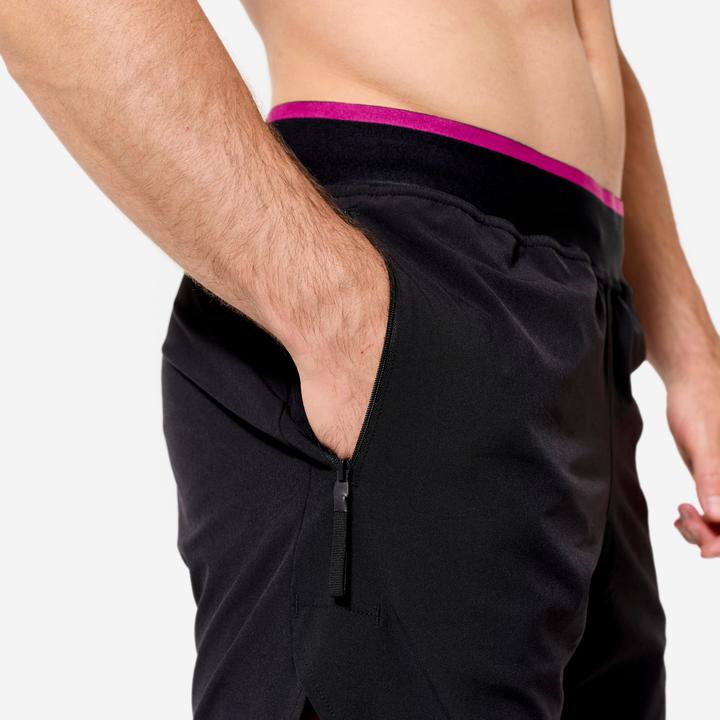 Produktbild Domyos Shorts Herren Performance atmungsaktiv leicht Celliant - schwarz/violett (M)