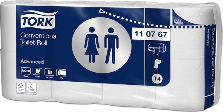 Actual product image kaiserkraft Toilet paper, standard household roll (64 x)
