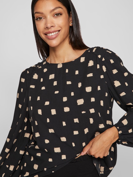 Actual product image Vila Round neck top with long sleeves (34)