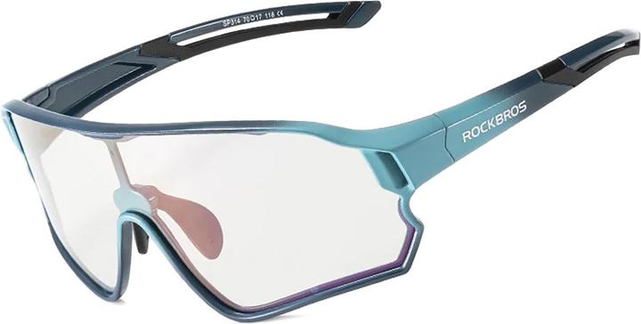 Actual product image Rockbros 14110009005 polarized cycling glasses for children 8-14 years old - blue (Blue, Blue)