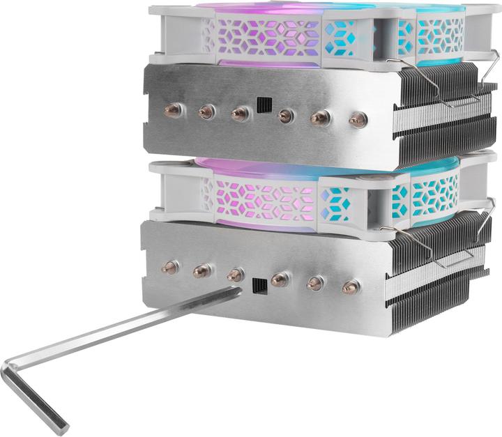 Actual product image Mars Gaming Ventilateur Pour Processeur Mcpu-Xt RGB (Blanc) (145 mm)