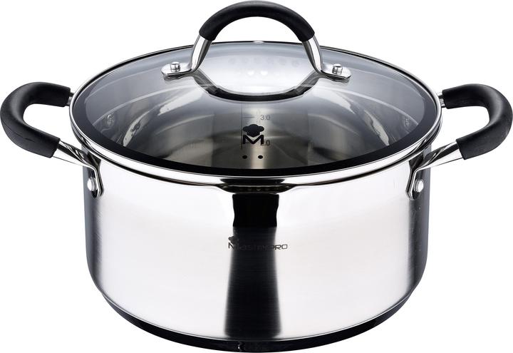 Actual product image MasterPRO Casserole with Lid (Pot, Stainless steel, 24 x 12 cm)