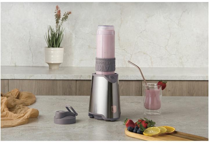 Image du produit BerlingerHaus Mixeur design avec bouteille sport 570ml, 300 W, taupe (300 W)