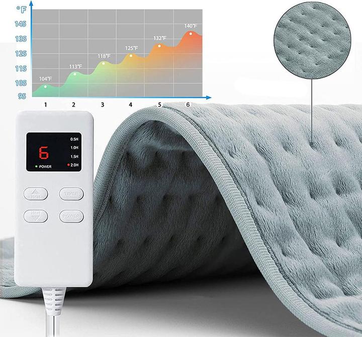 Actual product image Stride Elektrische Wärmedecke Heizkissen, 30x60cm, 6 Hitzestufen