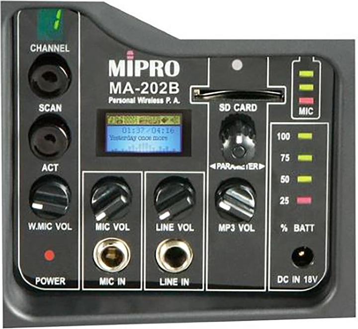 Produktbild Mipro Akku-Beschallungssystem MA-200 (Aktiv)