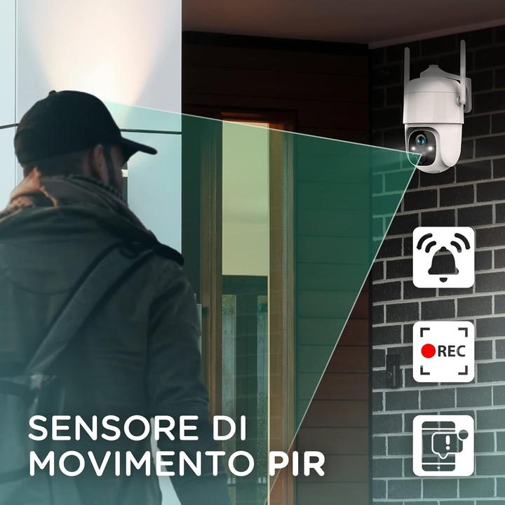 Immagine prodotto Land A16-VL66P telecamera di sorveglianza Telecamera di sicurezza IP Interno e esterno 1920 (1920 x 1080 Pixels)