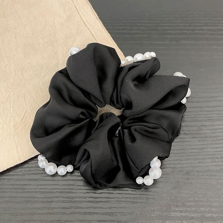 Produktbild Avizar Scrunchie Satin mit Perlen Marjorie (Haargummi)