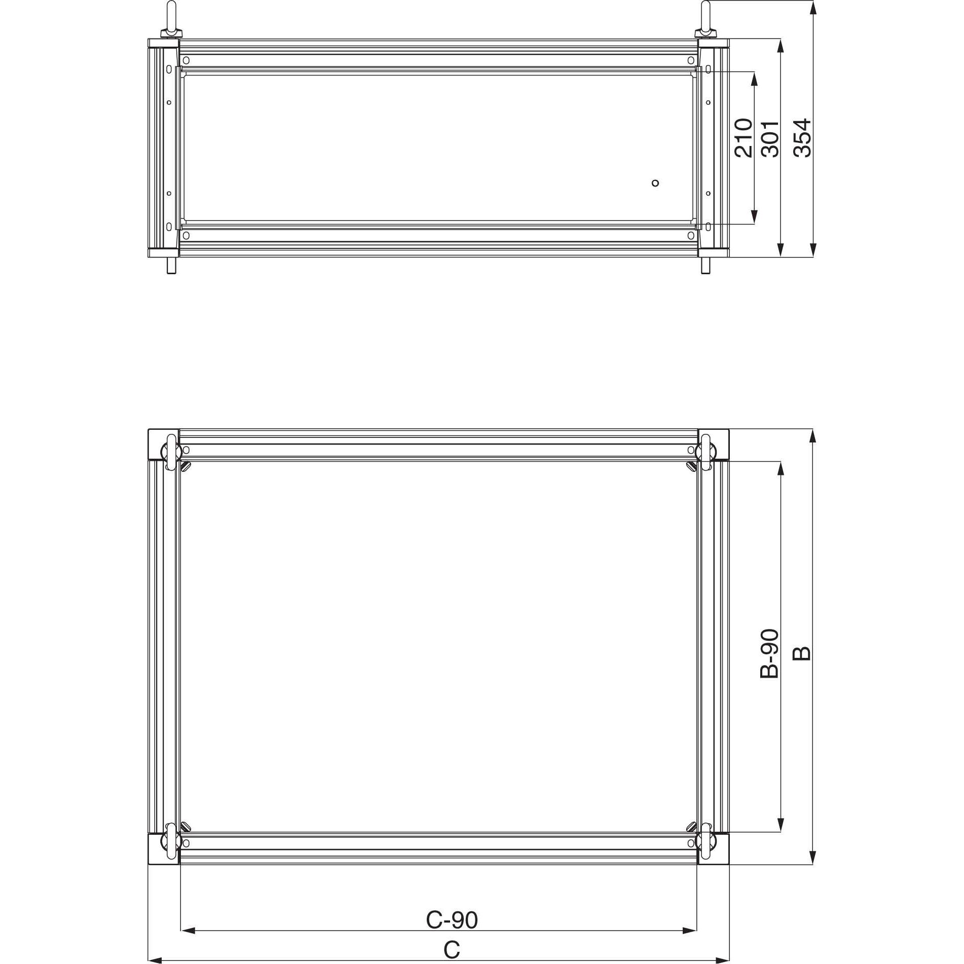 Schneider Electric, Verteilerschrank Zubehör, Sammelschienenraum SF IP55 NSYTBC3105