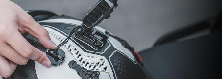 Actual product image Pgytech CapLock Action Camera Helmet Mount