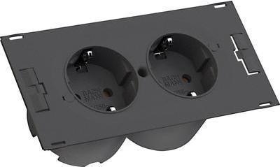 Actual product image Bachmann DUE Indoor 2AC Outputs 2m Black Extension Cable (2 x, CEE 7/3, 2 m)