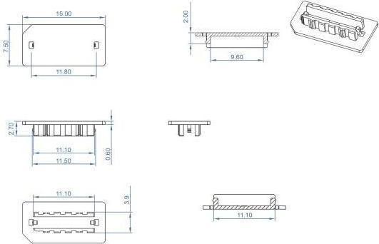 Nährwerte und Zutaten Delock Staubschutz fï¿½r USB Typ-E Key A oder Key B Buchse 10 Stï¿½ck schwarz