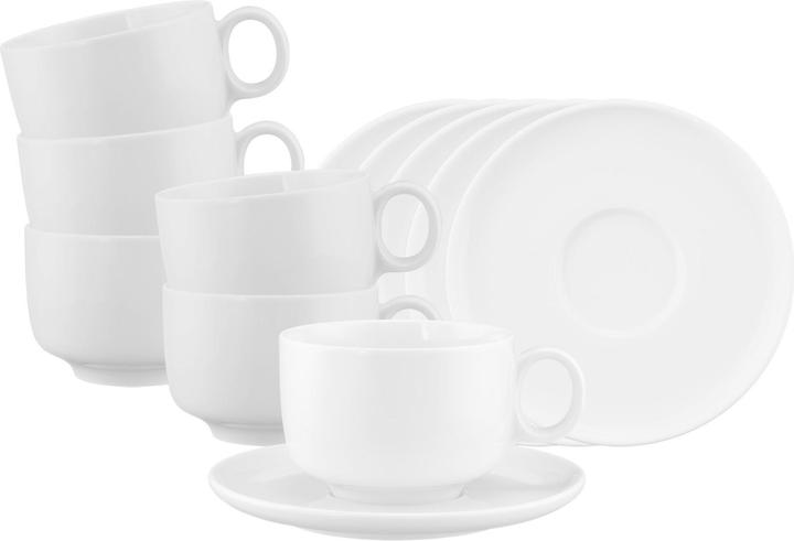 Produktbild Seltmann Sento Home Milchkaffeetassen mit Untertassen (350 ml, 6x)