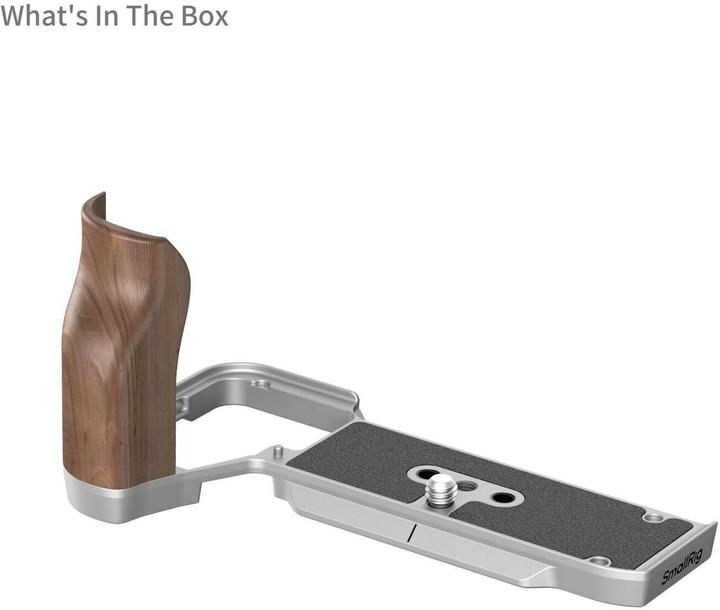 Produktbild SmallRig L-Shape Mount Plate with Wooden Handle (Diverses Video Zubehör, Griff)