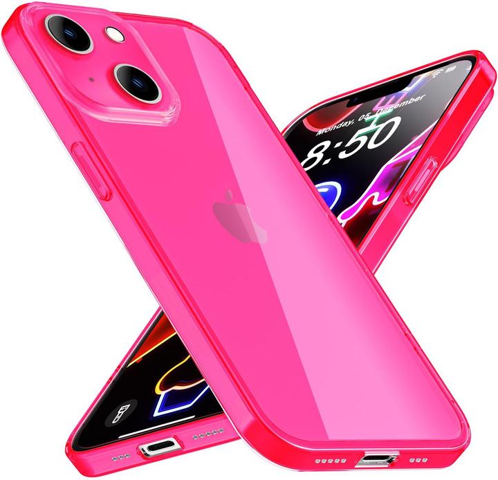 Actual product image Nalia Clear Transparent Neon Silicone Sleeve (Apple iPhone 14)