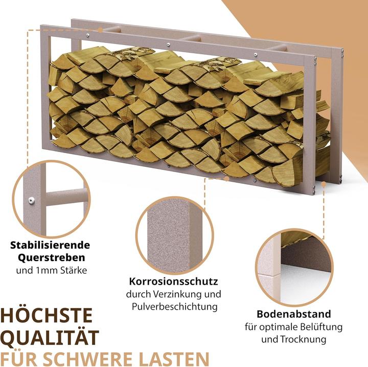 Image du produit Lifestyle Kaminholzregal