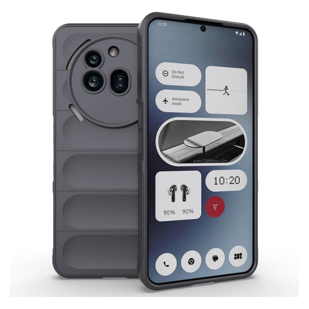 DERHAN Cover per Nothing Phone 3a con 2 Pezzi Vetro Temperato, Custodia