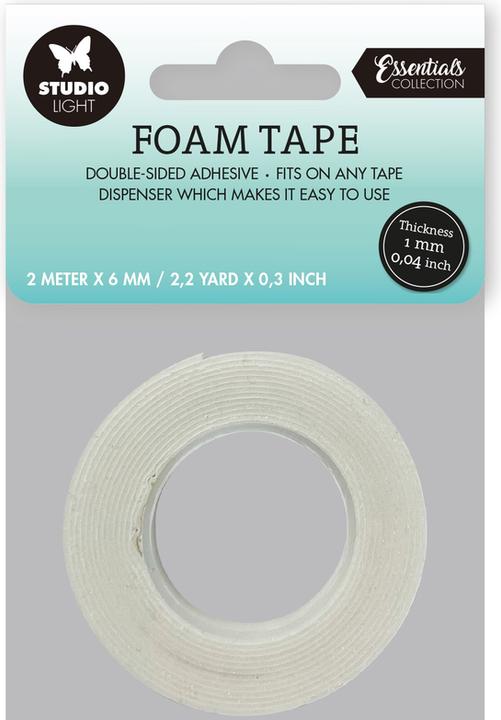 Immagine prodotto art by marlene Studio Light | Essential Tools Doublesided Foam Tape 1mm Thick - 0,6mm Wide