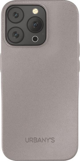 Produktbild Urbany's Magsafe Backcover aus veganem Leder Taupe (Apple iPhone 16 Pro)